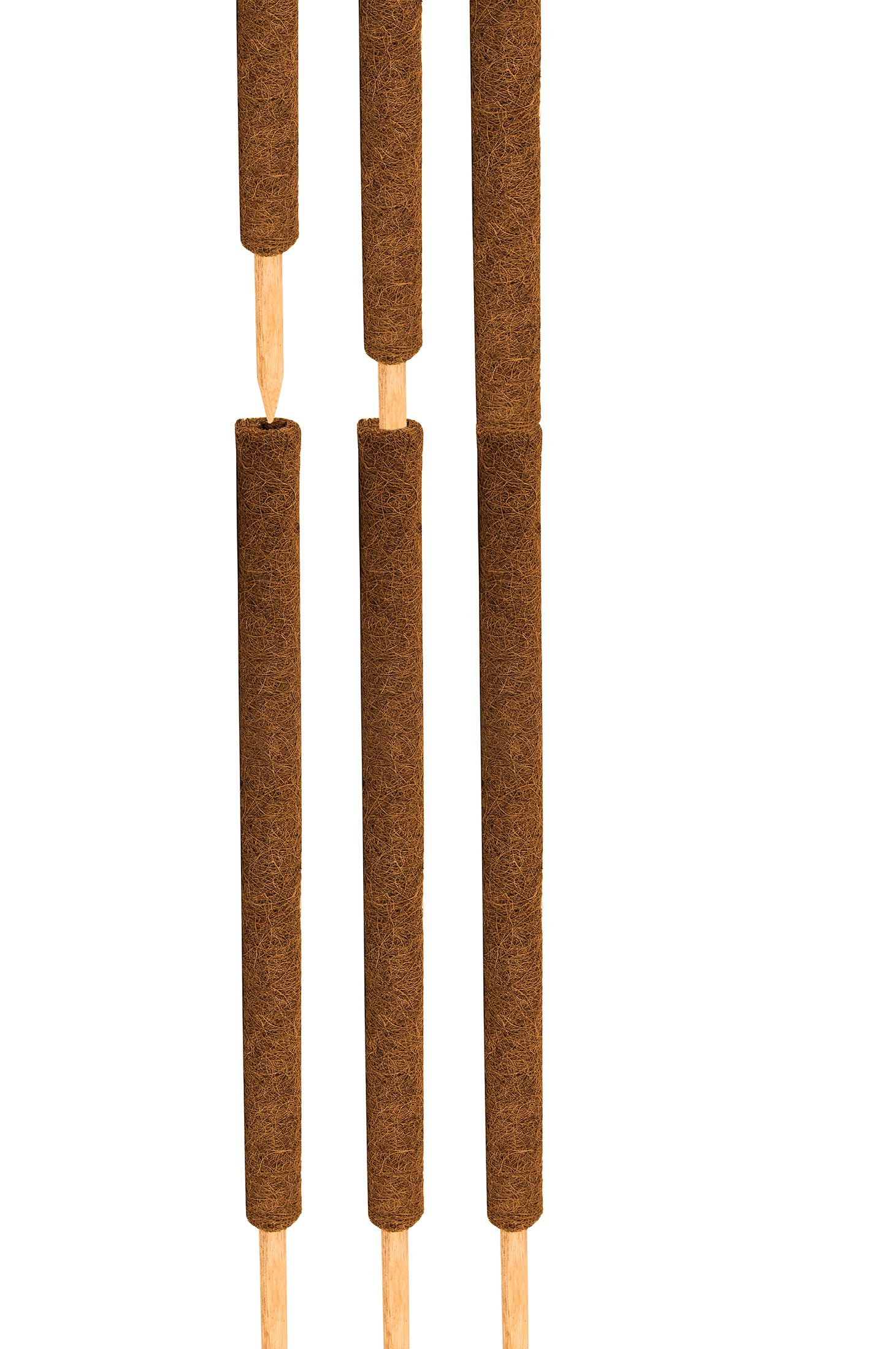 BigDean Pflanzstäbe Kokos 110 cm Rankhilfe 6er Set Natur