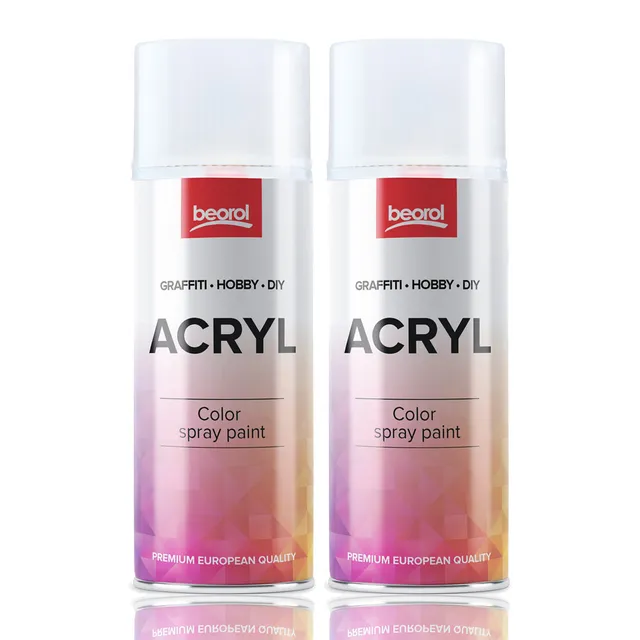 Klarlack Spray matt transparent 400ml 2 Dosen Acryl