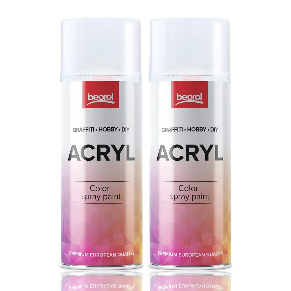 Klarlack Spray matt transparent 400ml 2 Dosen Acryl