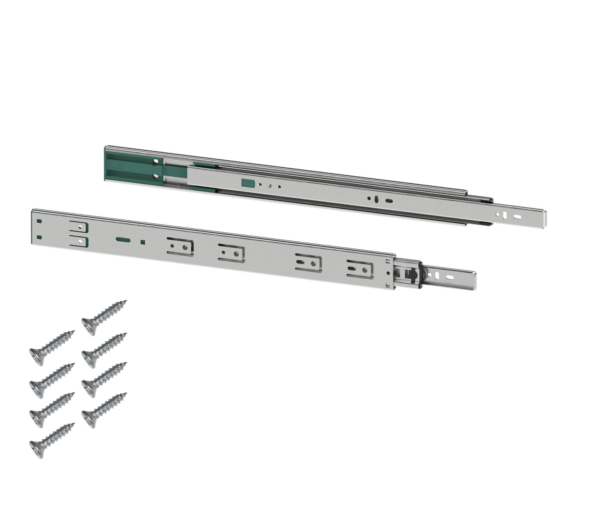 BigDean Schubladenschienen 450mm Softclose 4 Paar Stahl