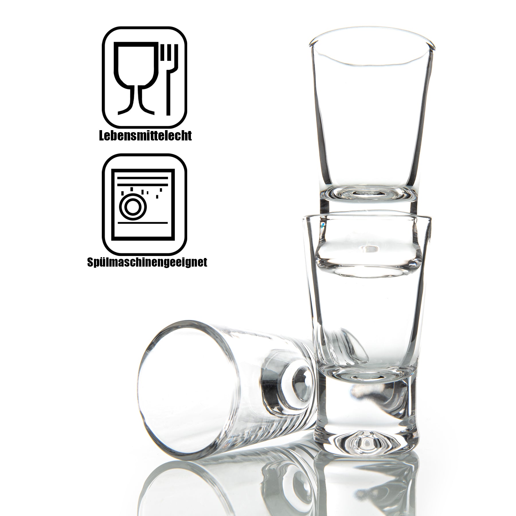 BigDean Schnapsgläser 2cl 6er Set Shotgläser Glas