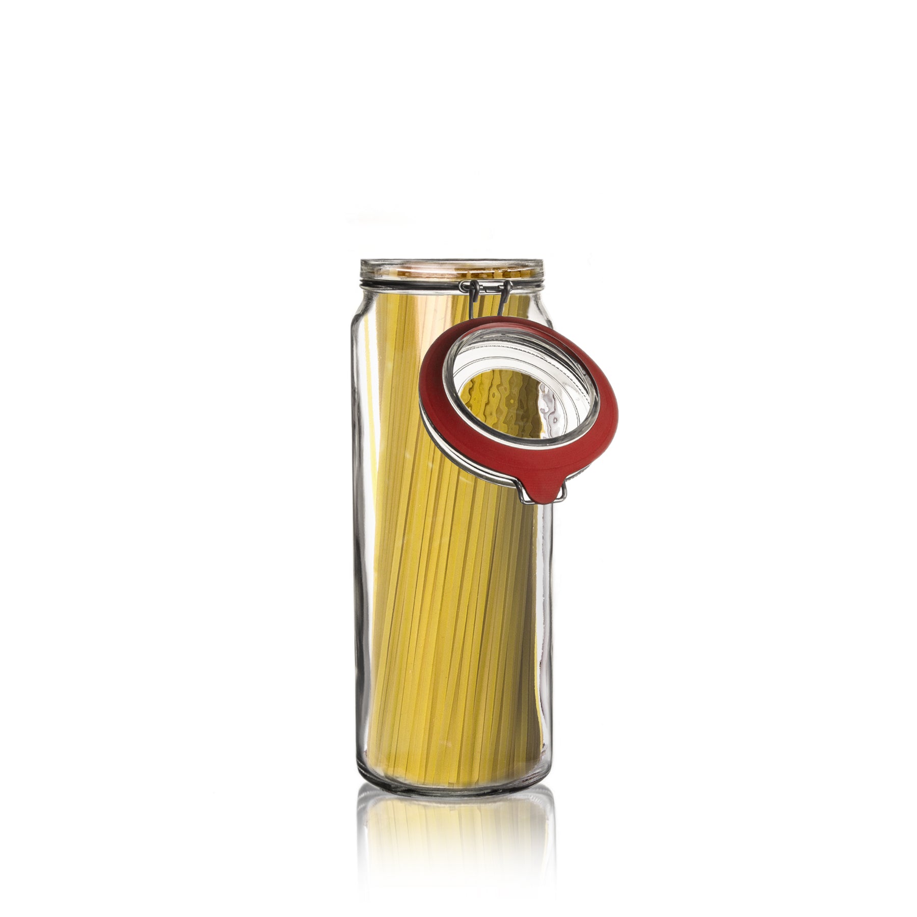 BigDean Küche Vorratsgläser 2160ml 6er Bügel eckig