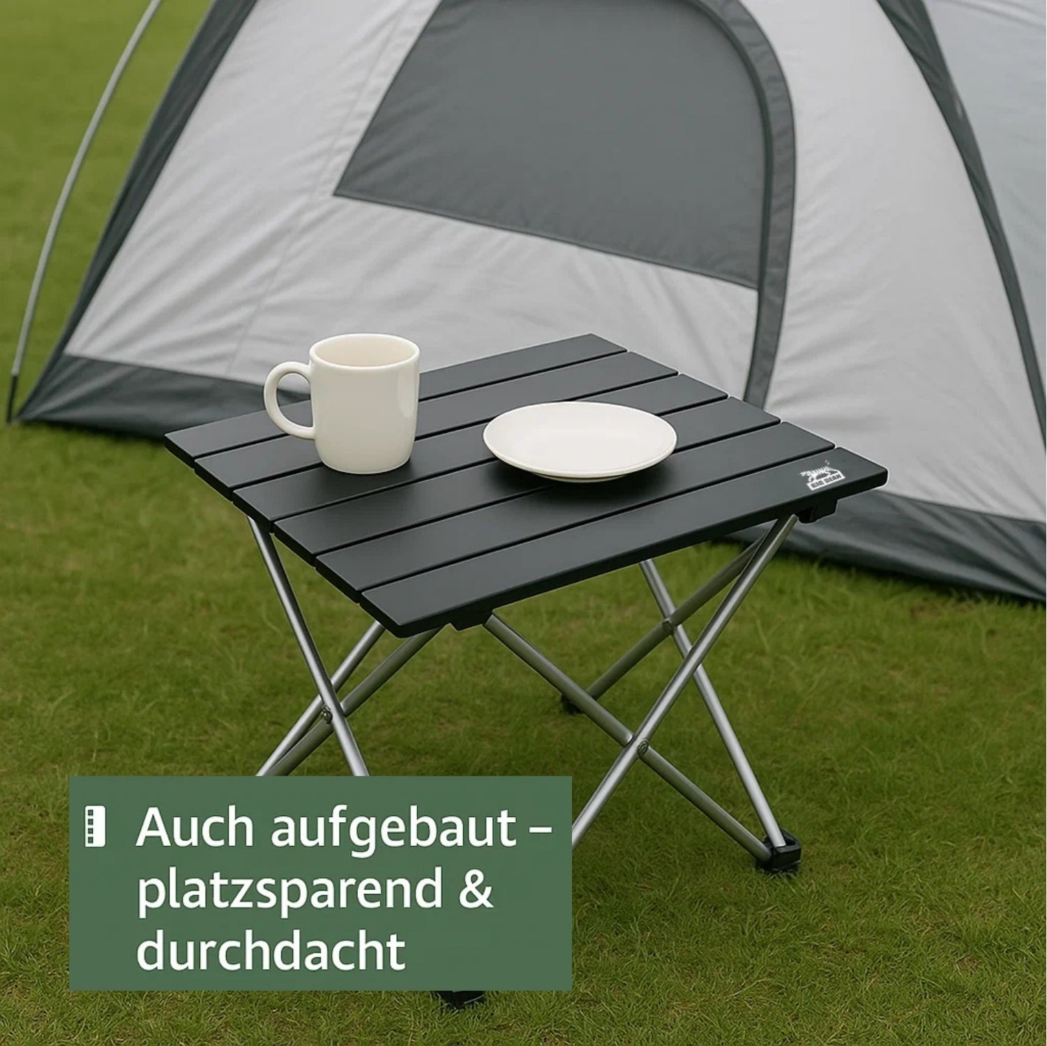 BigDean Campingtisch klein faltbar Aluminium ultraleicht