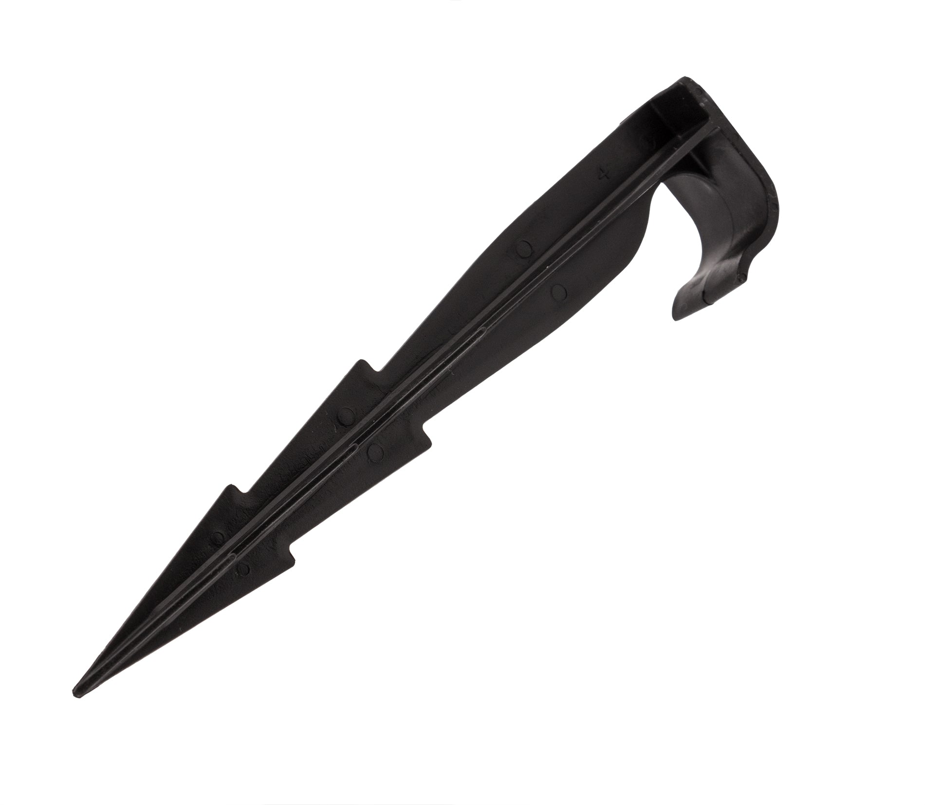 BigDean Garten Erdspieße 16cm 100er Set Schwarz UV-beständig