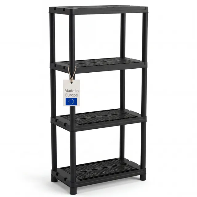BigDean Aufbewahrung Schwerlastregal 131x58x29cm 120kg 4 Böden