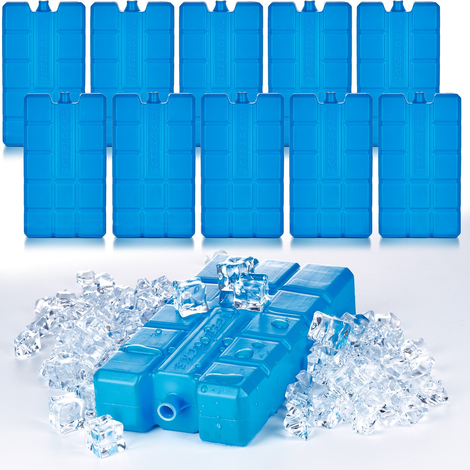 BigDean Kühlakkus 200 ml 10er Set blau 12 h Kühlung