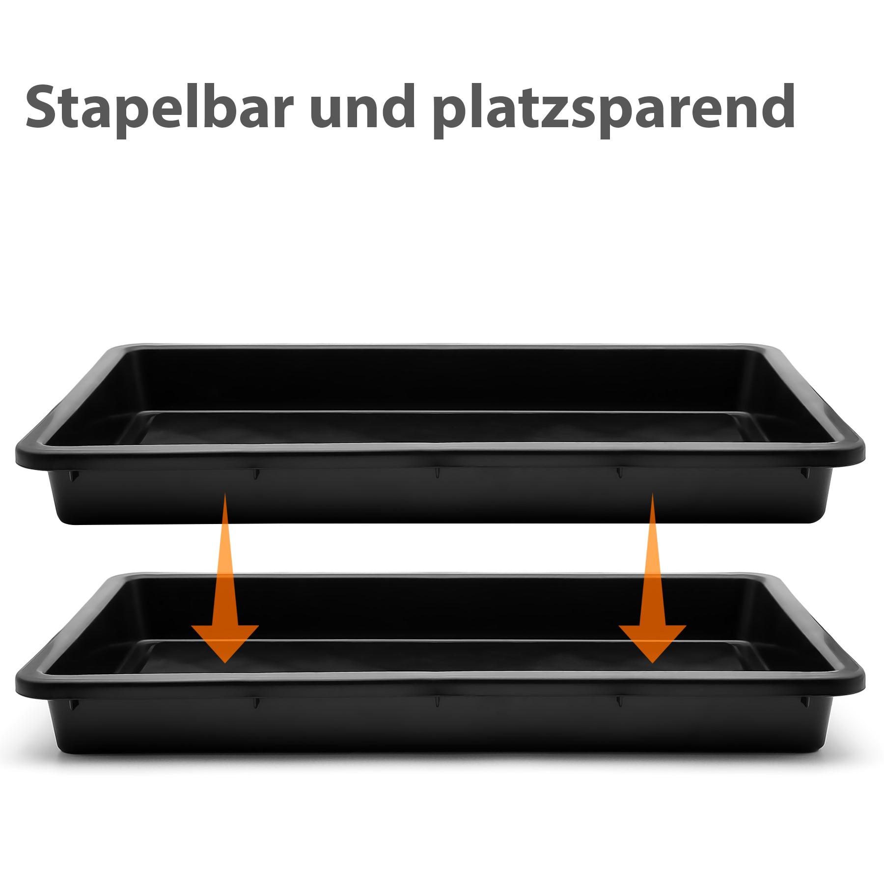 BigDean Pflanzschale 59x39x6 cm Kunststoffwanne robust