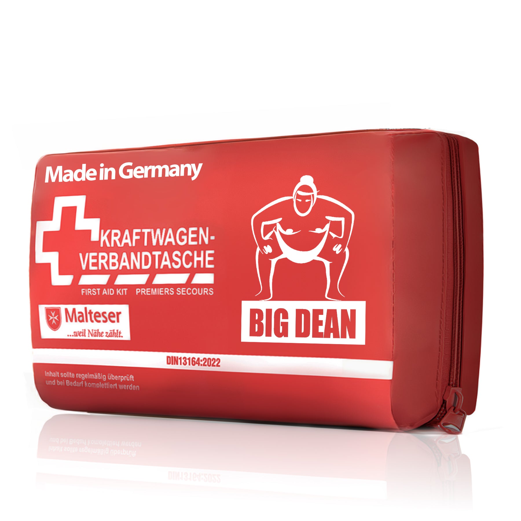 BigDean Verbandstasche DIN 13164:2022 rot Auto-Set