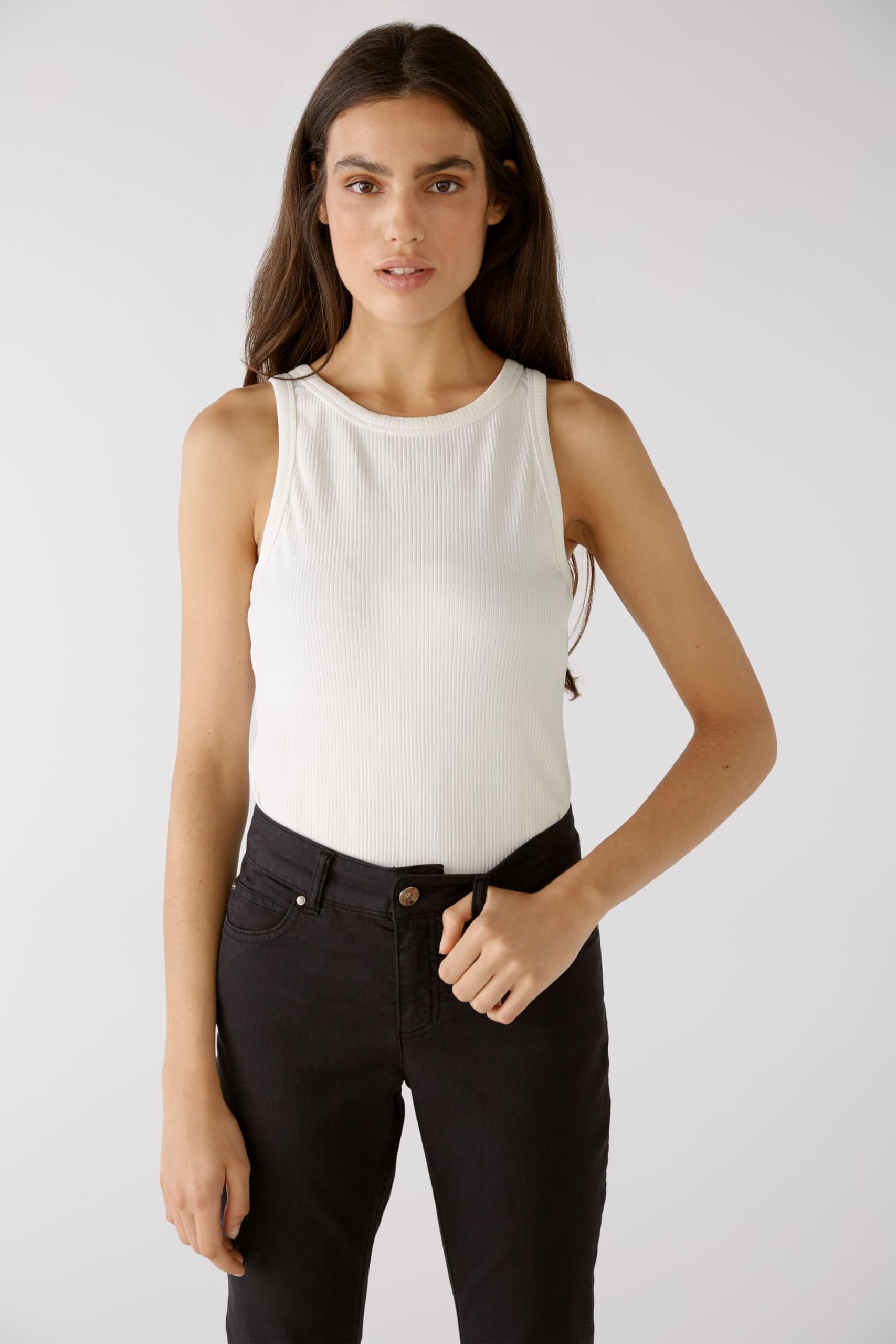 Oui FILIZ Top Damen Viskose Optic White 38