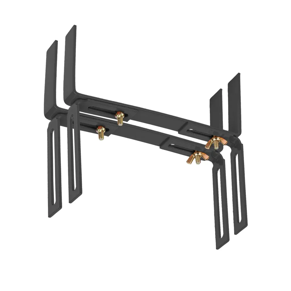 BigDean Garten Blumenkastenhalter H-Form anthrazit 2er