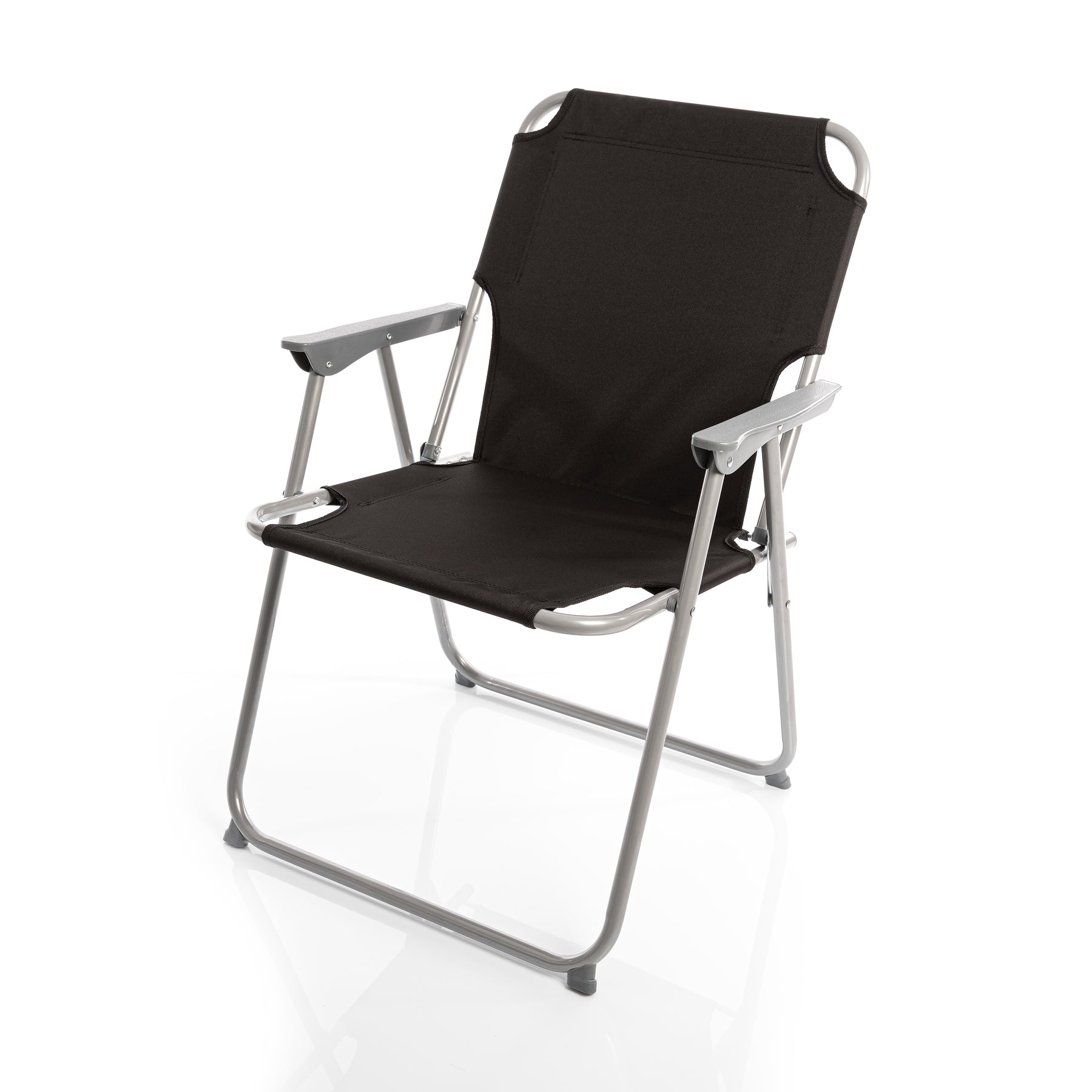 BigDean Garten Klappstuhl Campingstuhl schwarz 120 kg