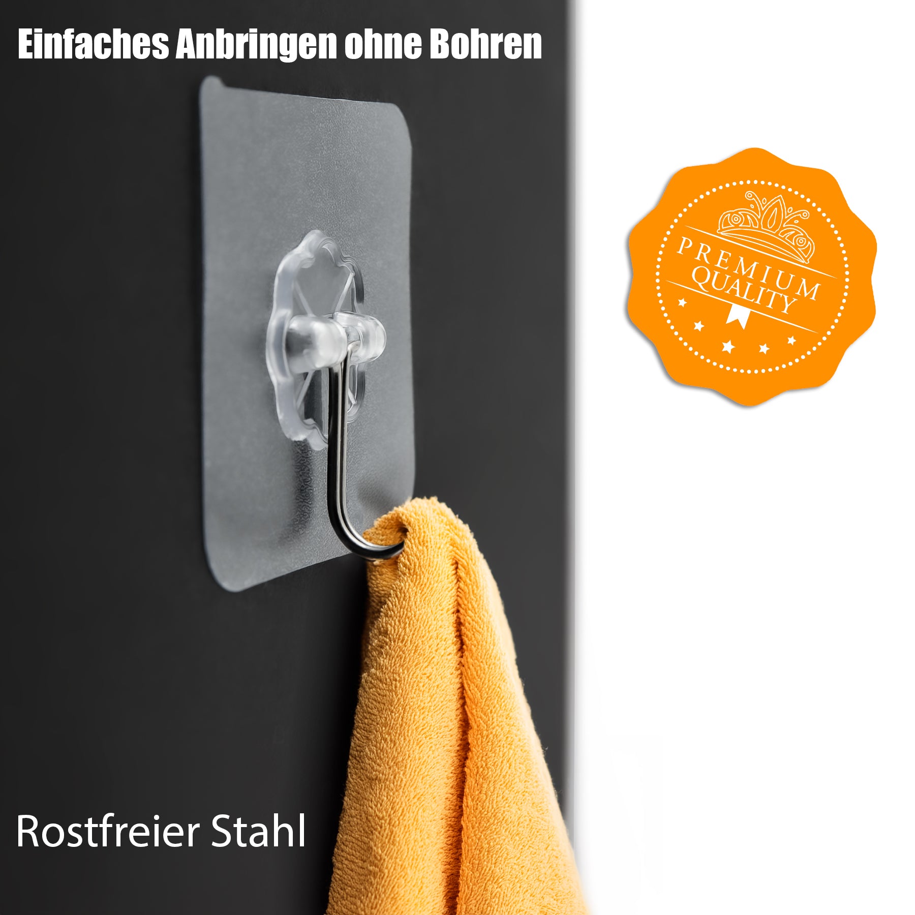 BigDean Klebehaken 30 Stück selbstklebend drehbar 10kg