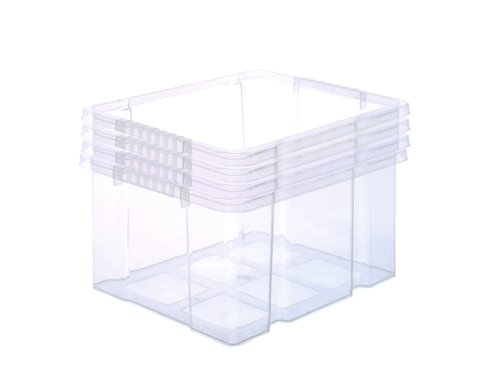 BigDean Aufbewahrung Eurobox 44x35x24cm 4 Stück stapelbar