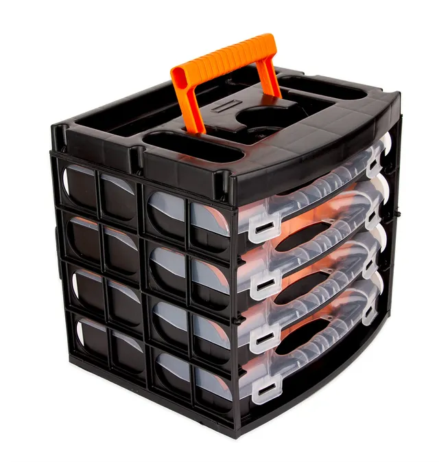 BigDean Werkzeug Sortierkasten mit 4 Schubladen Organizer