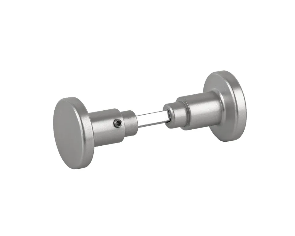 BigDean Türknauf Aluminium Zimmertürknopf Silber Drehknauf