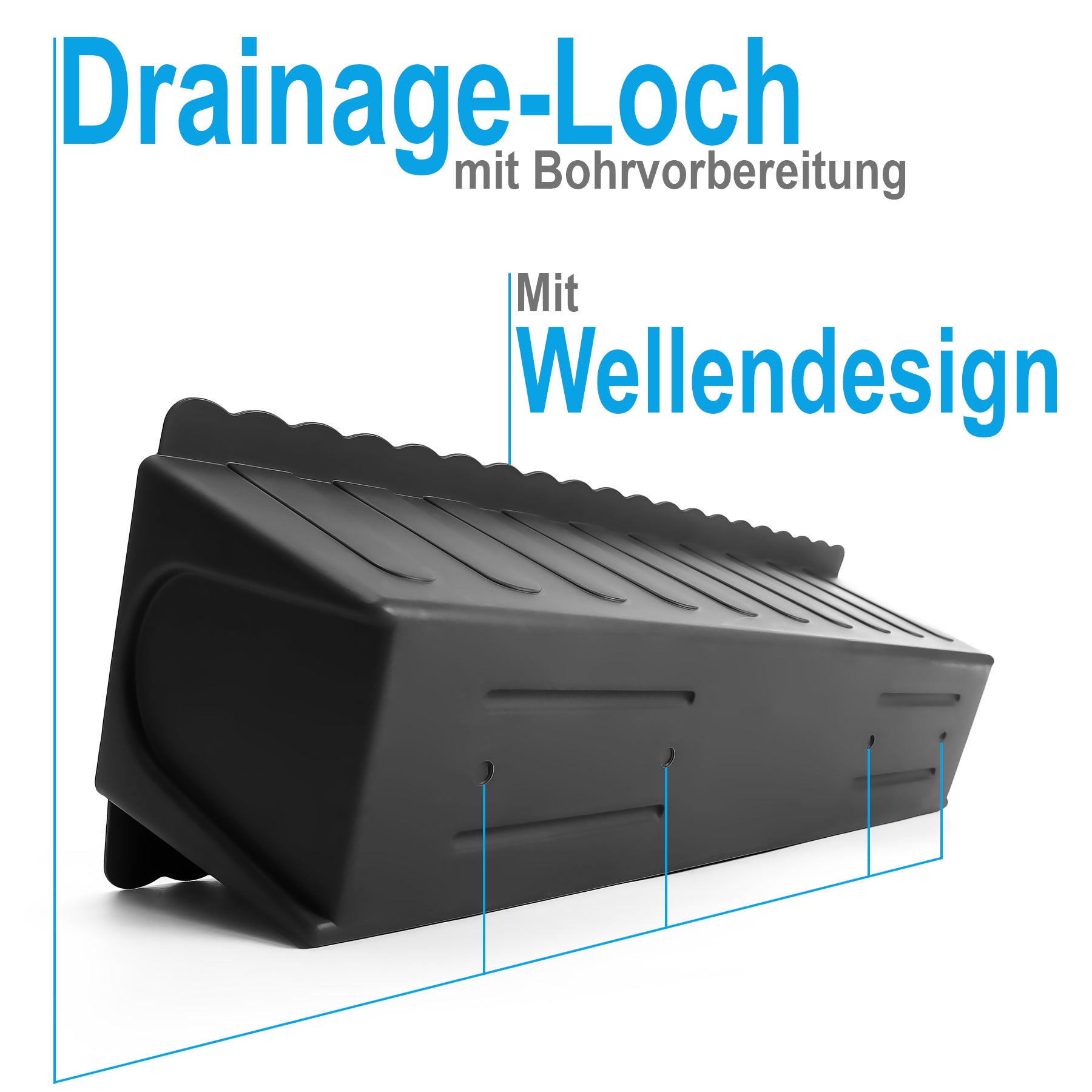 BigDean Paletten Blumenkästen 12 Stück Anthrazit Kunststoff