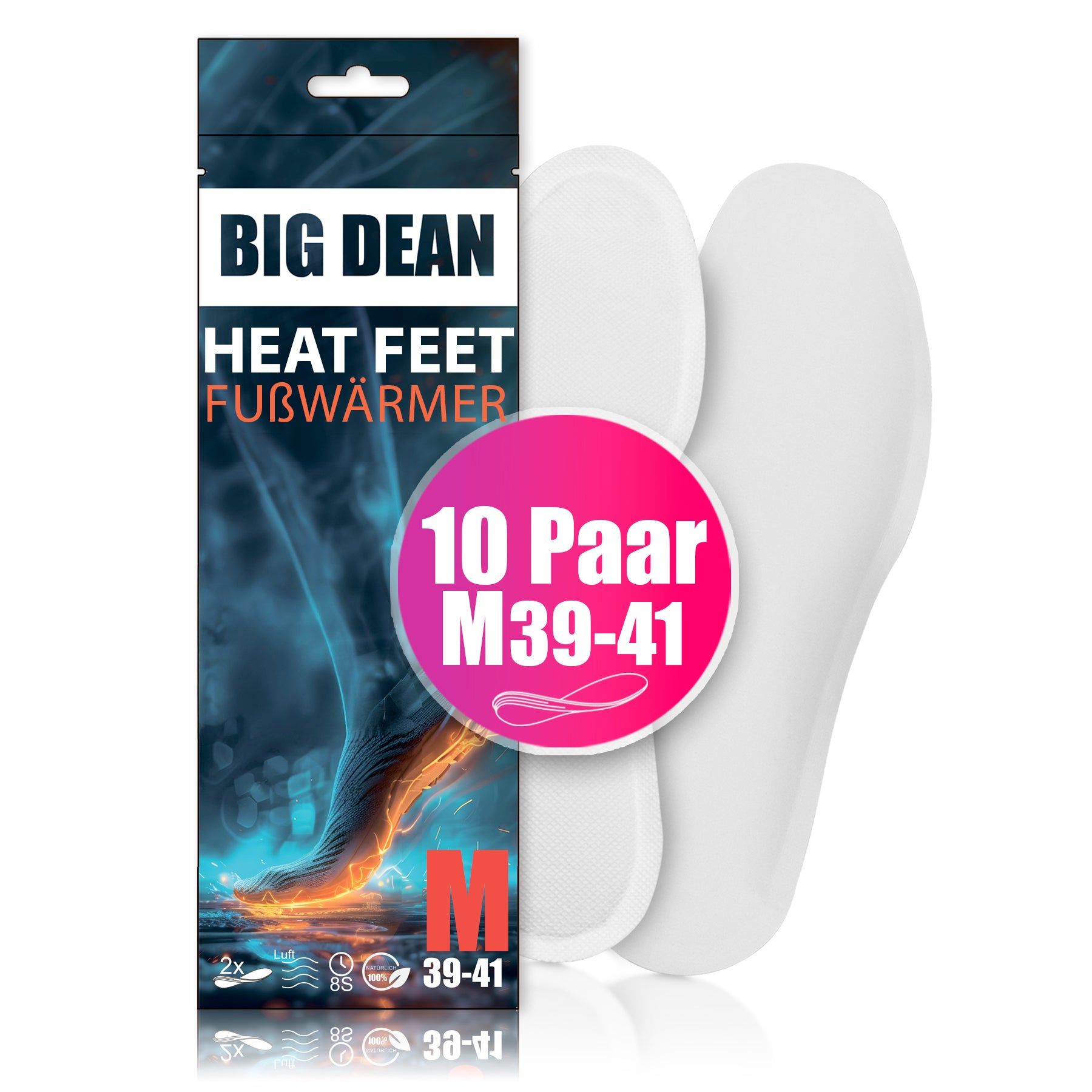 BigDean Haushalt & Alltag Fußwärmer 10 Paar 39-41 8h