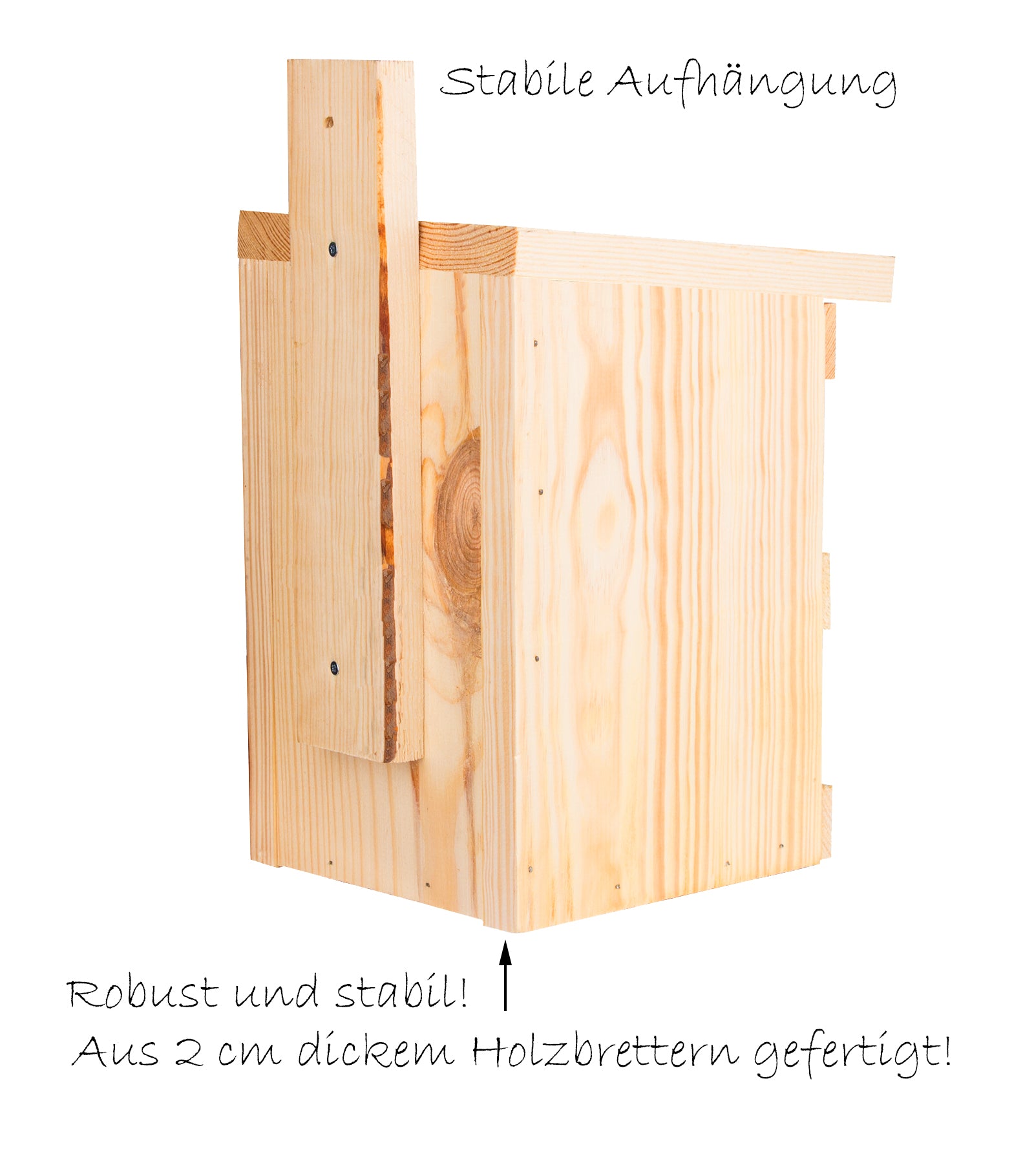 BigDean Nistkasten Meisen Massivholz 28 mm 2 Stück