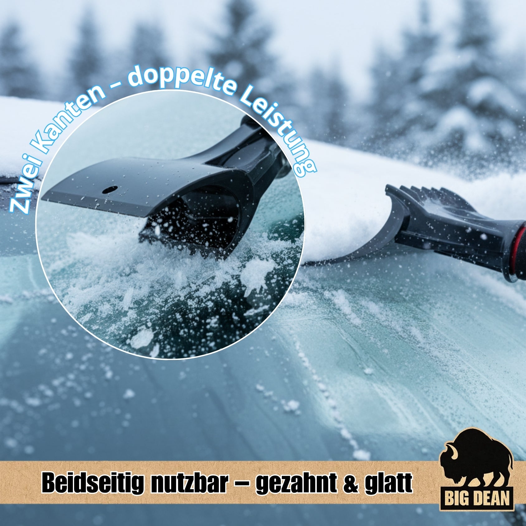 BigDean Eiskratzer Auto Scheibenkratzer 2 Stück