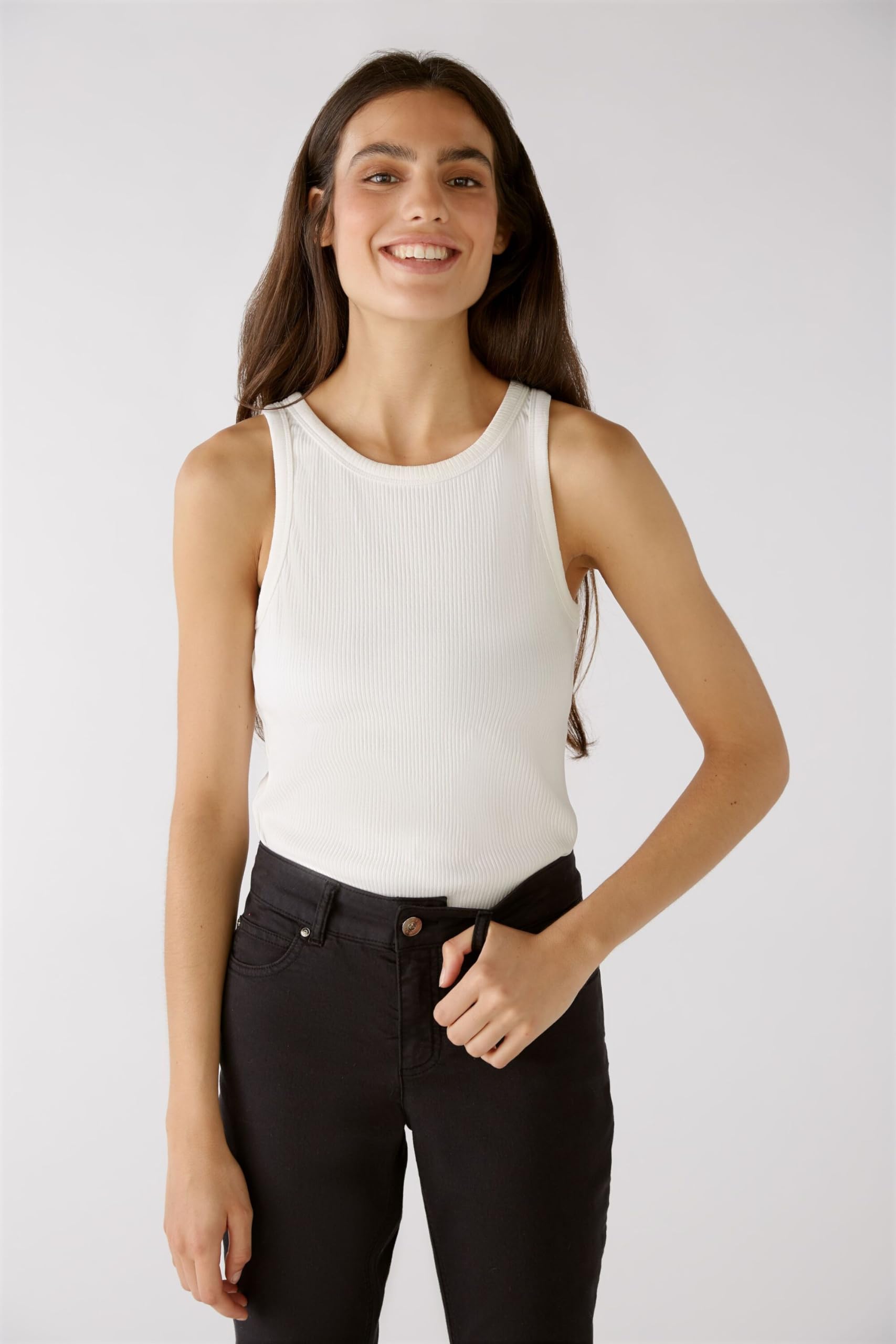 Oui FILIZ Top Damen Viskose Optic White 38