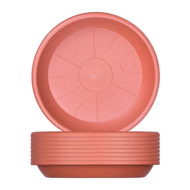 BigDean Garten Untersetzer Ø 19 cm 9er Terrakotta Kunststoff