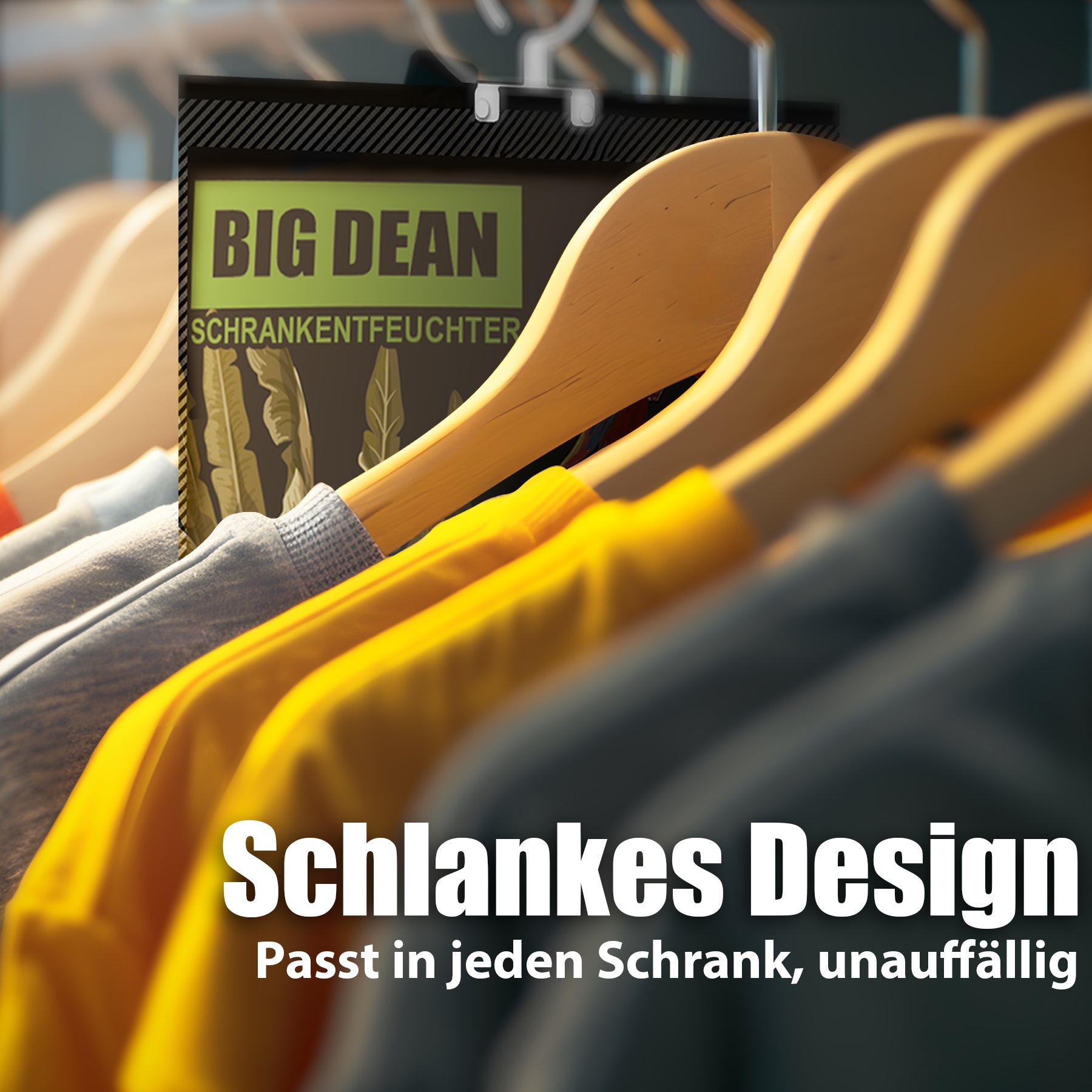 BigDean Luftentfeuchter Kleiderschrank XL 450ml 10er Pack