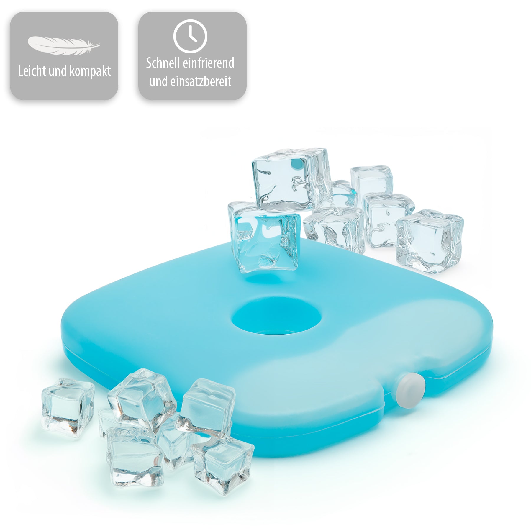 BigDean Küche & Vorrat Kühlakkus 6 Stück Blau BPA-frei
