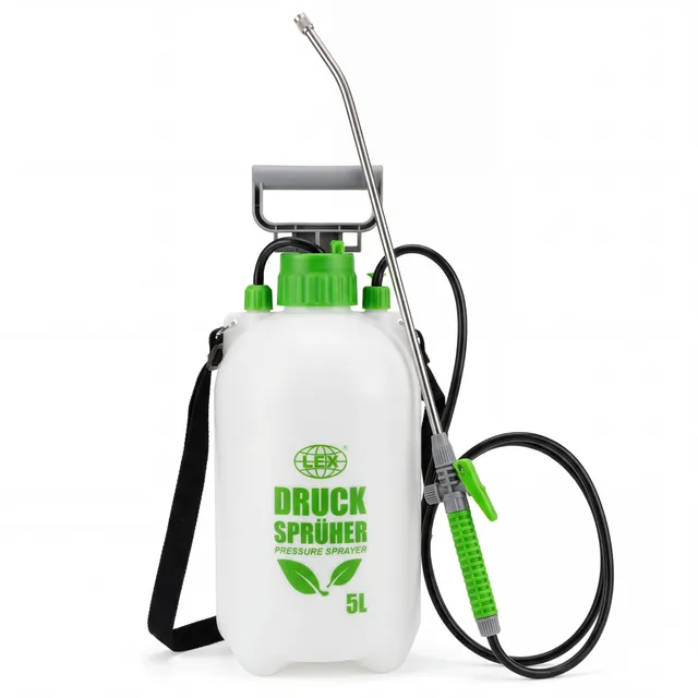 BigDean Garten Drucksprüher 5 Liter Edelstahl-Lanze 3 bar