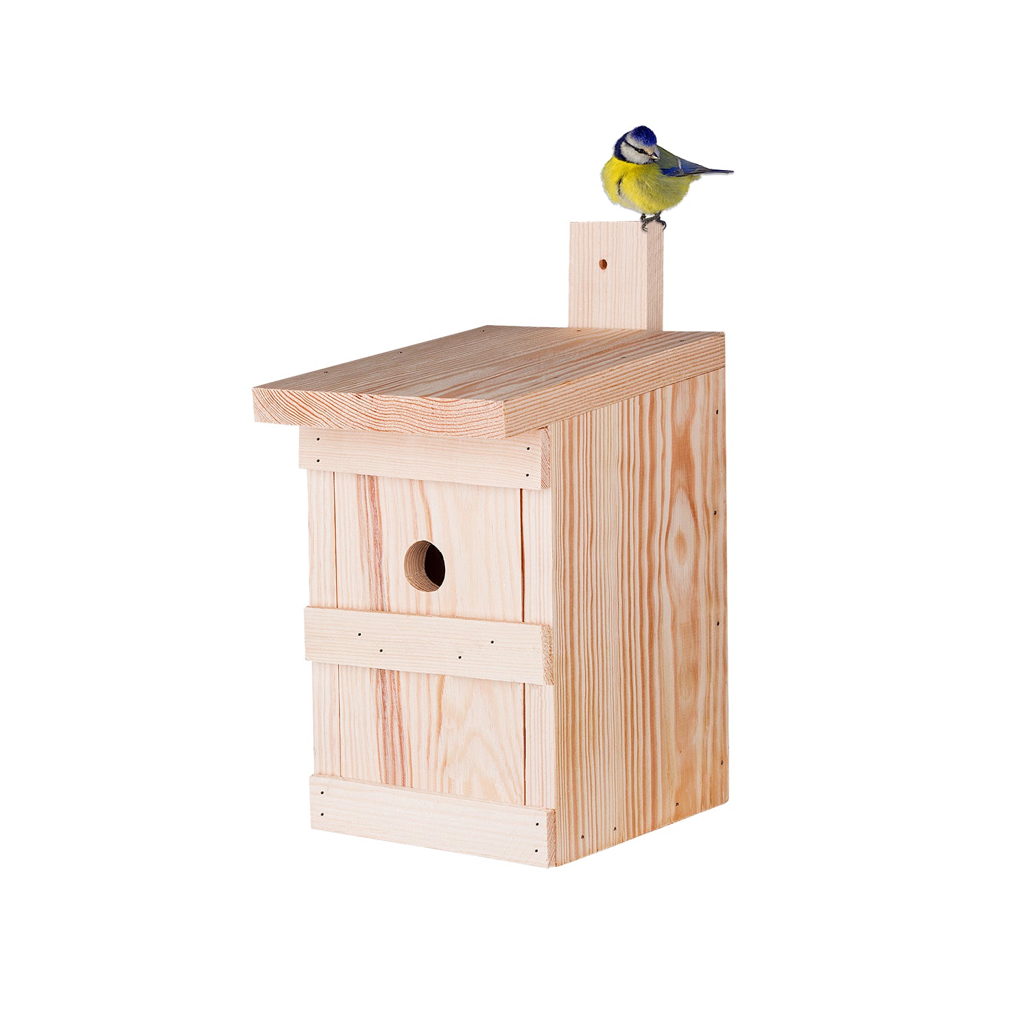 BigDean Garten & Außenbereich Nistkasten Massivholz 28mm 27x17x17cm