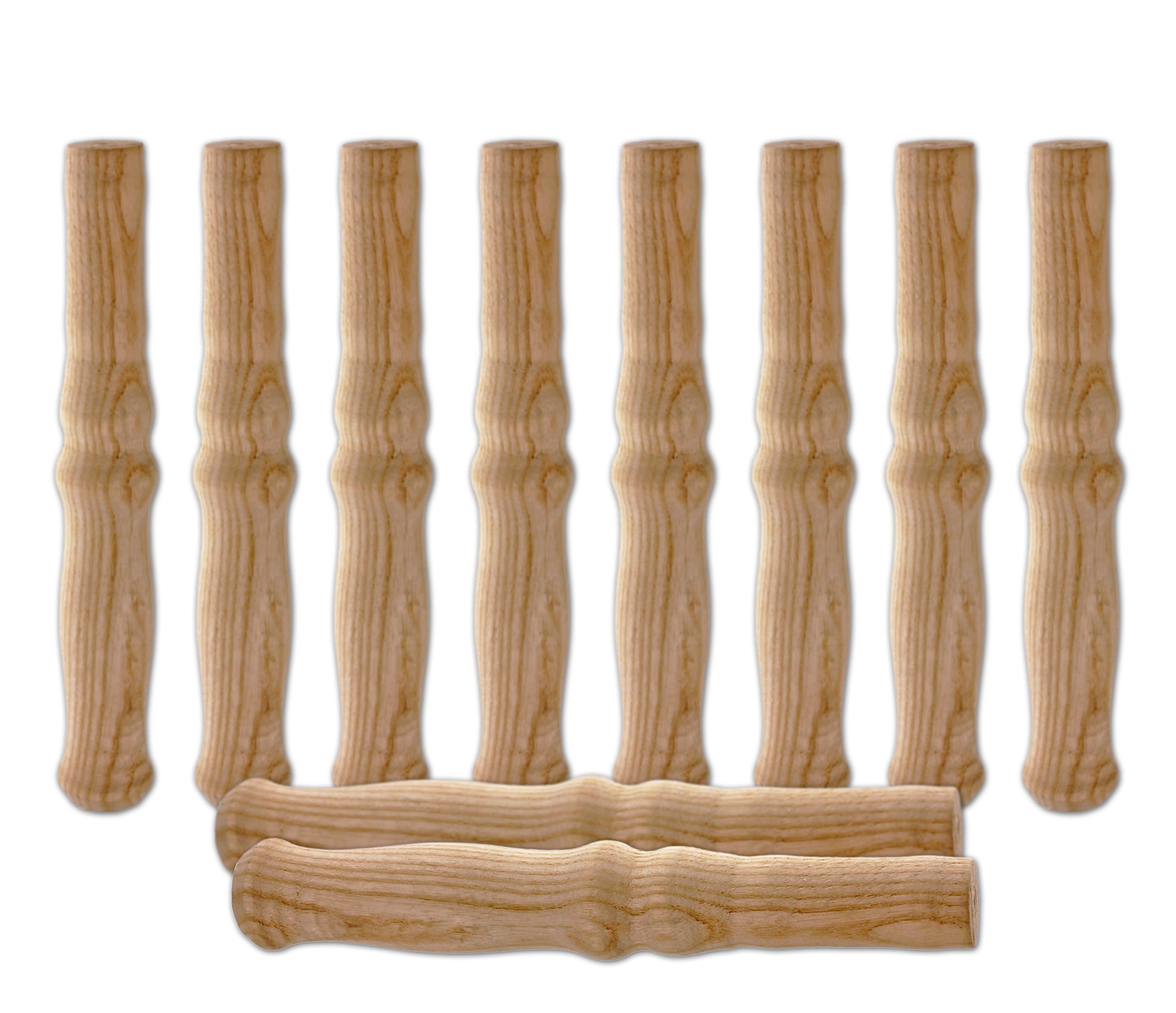 BigDean Garten & Außenbereich Holzgriffe Schubkarre 23,5cm 10 Stück