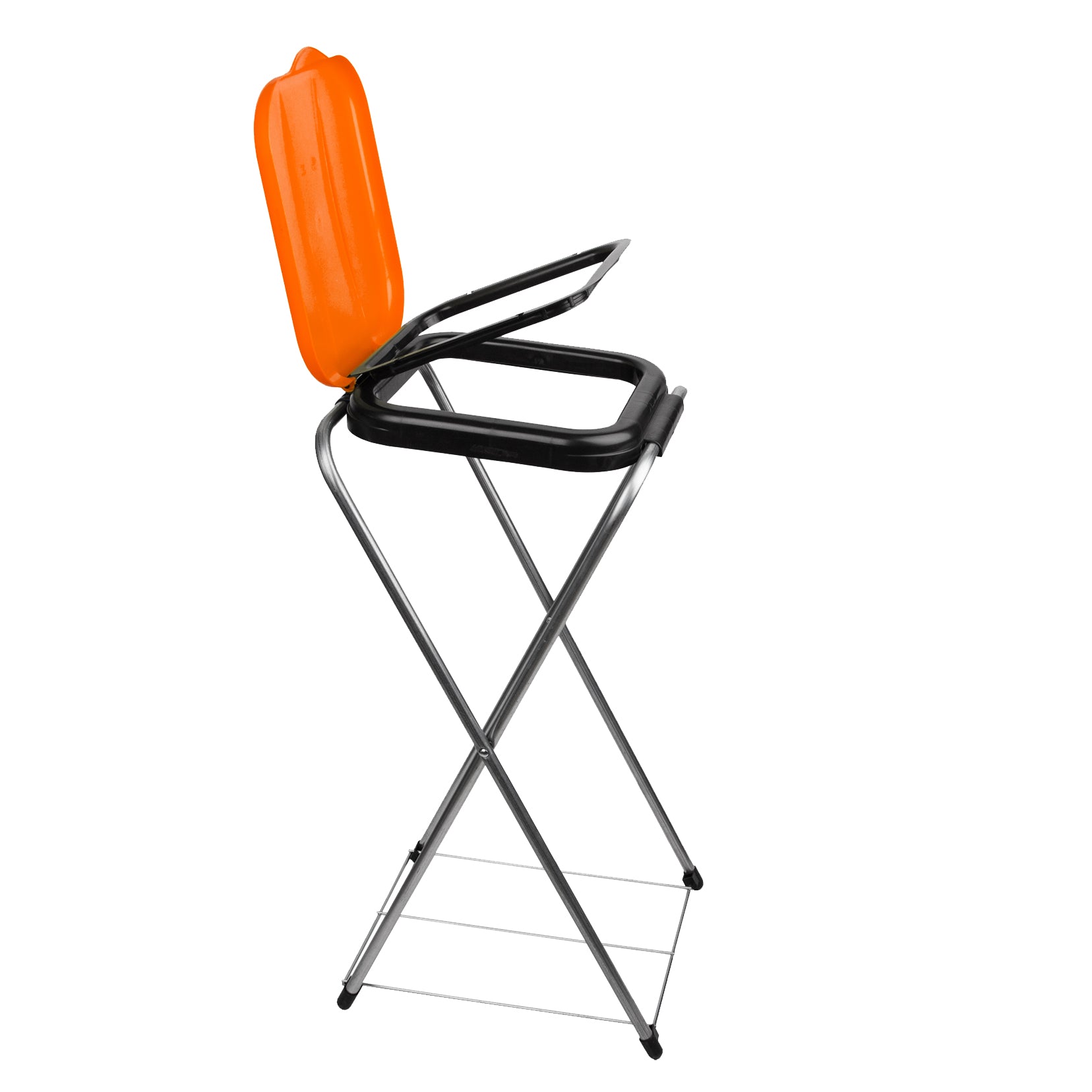 BigDean EasyFix Müllsackständer 120 L orange Metall