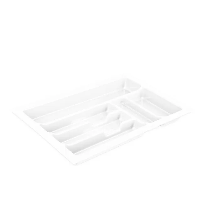 BigDean Küche Besteckeinsatz 40 cm Weiß Zuschneidbar
