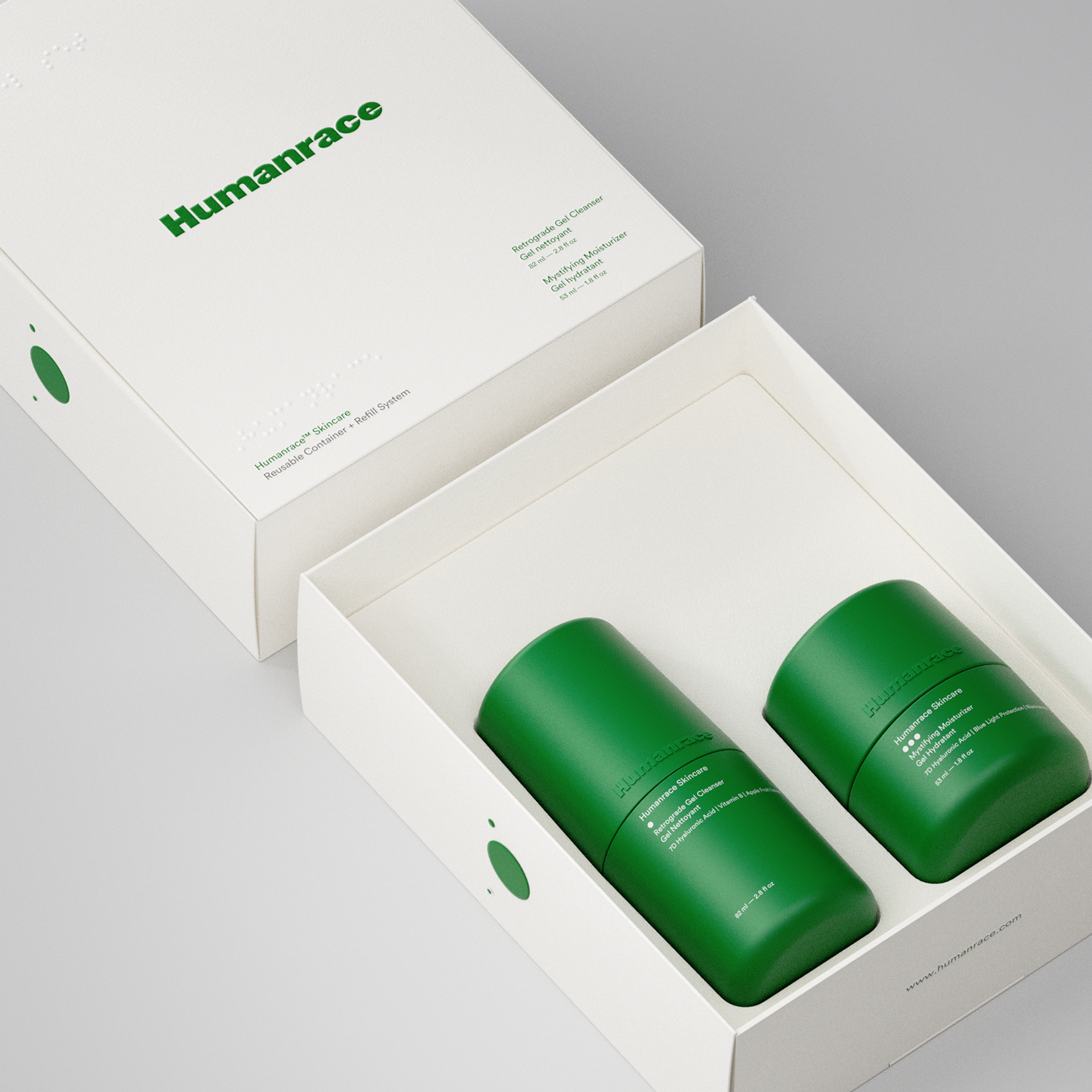 Humanrace Kits 7D Gel Facial Gesichtsset Hyaluron 2-teilig