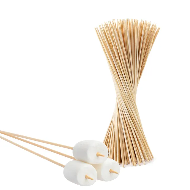 BigDean Garten & Außenbereich 100 Lagerfeuerspieße 90 cm Bambus