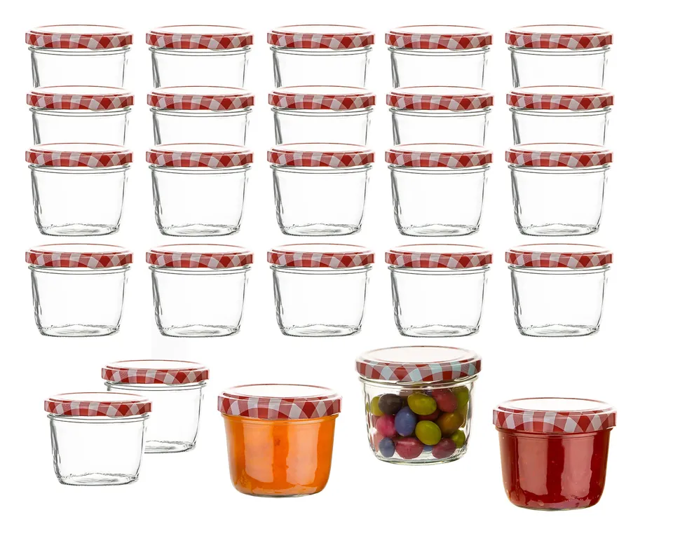 BigDean Marmeladenglas 230ml TO82 24er Set mit Deckel
