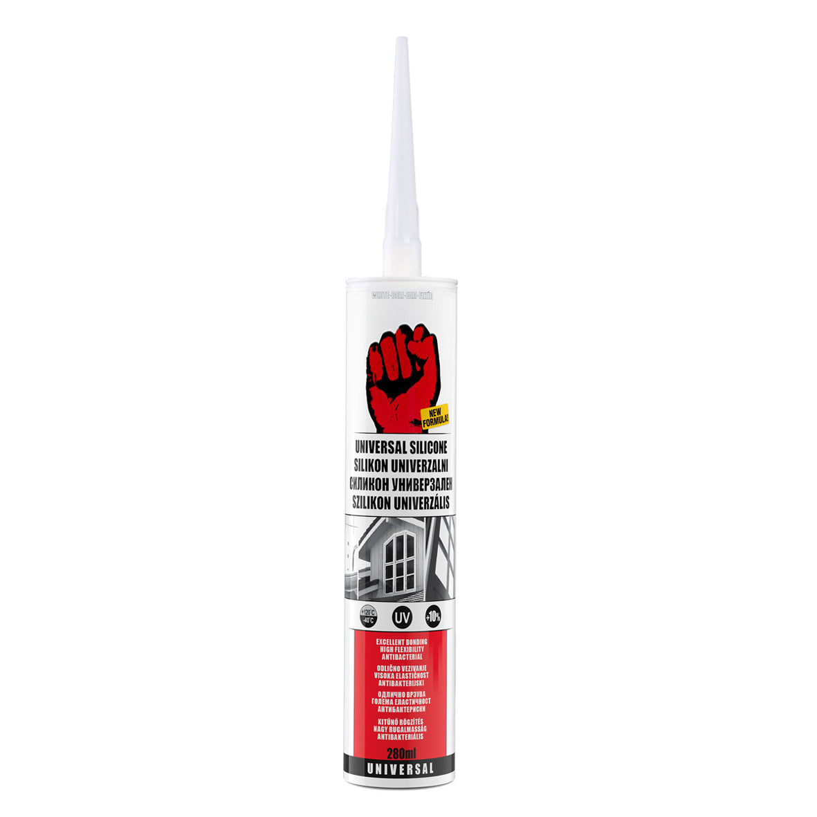 BigDean Werkzeug Universal Silikon Weiß 280 ml Kartusche