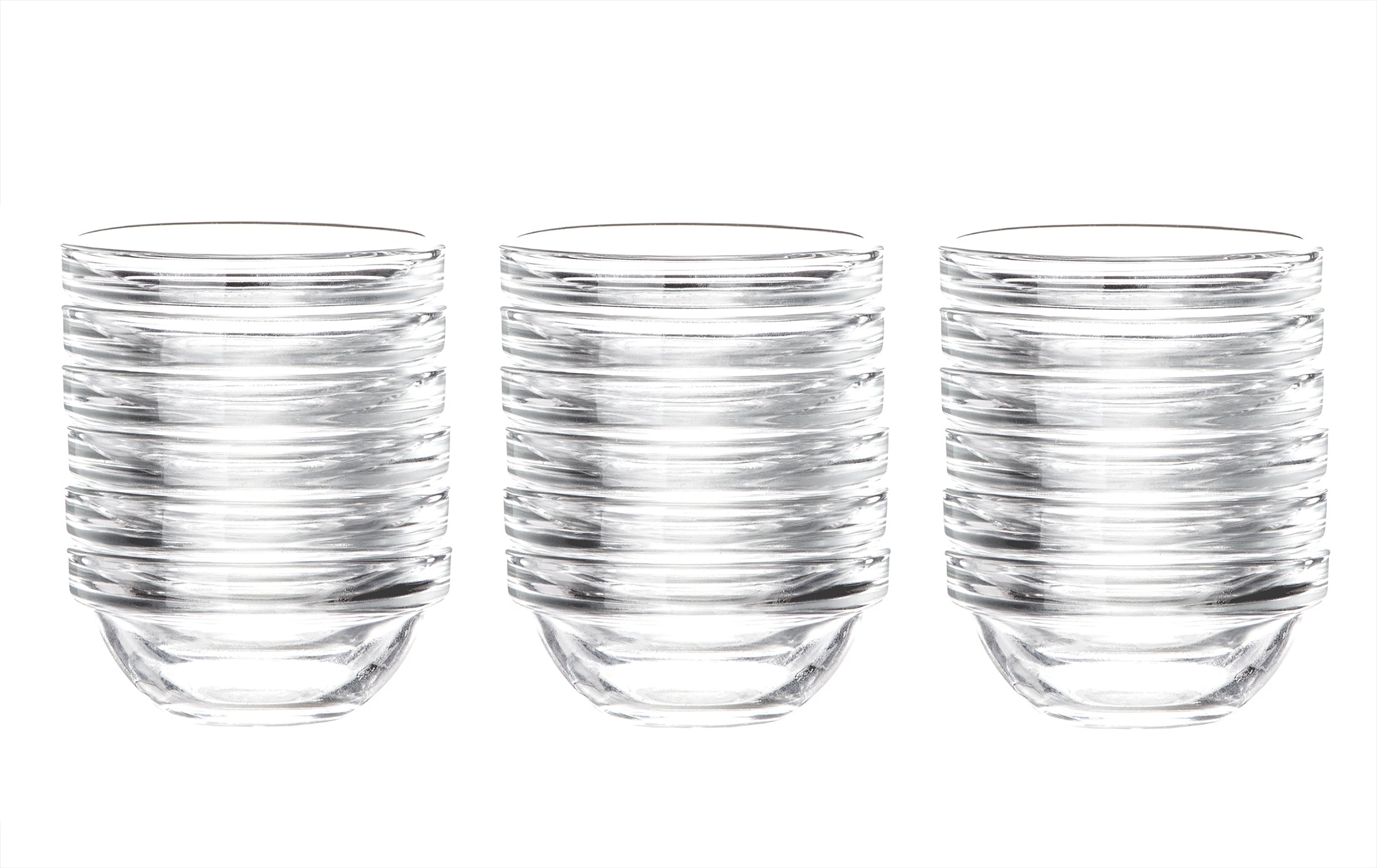 BigDean Küche Dipschalen Glas Ø6cm 30ml 18er Set