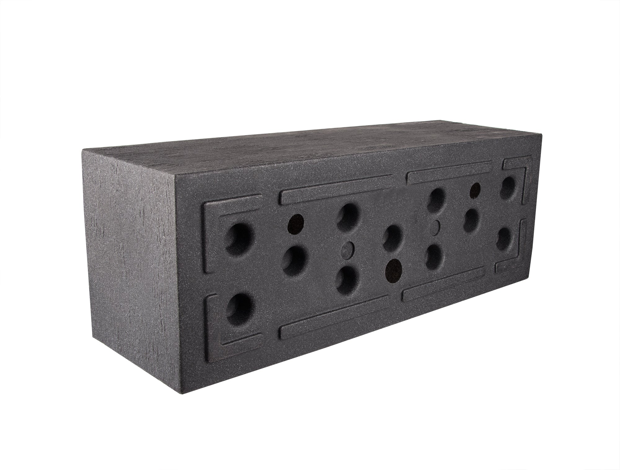 BigDean Pflanzkübel 80x30 cm Granitoptik Pflanztopf Anthrazit