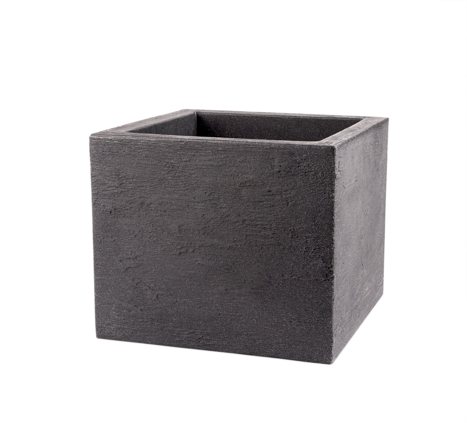 BigDean Garten Pflanzkübel Kubus 50x50 Anthrazit Frostsicher XXL