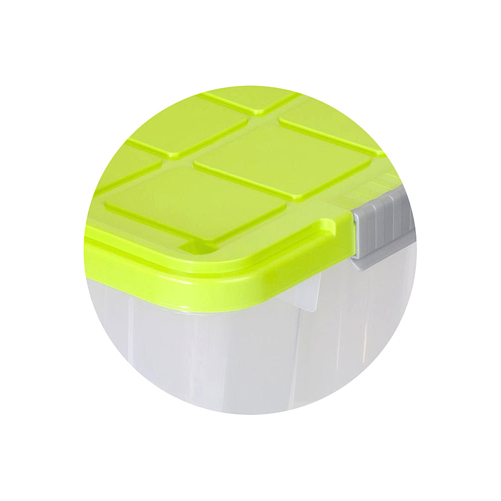 BigDean Eurobox Deckel Rollen 60x40x32,5 Box 4er Limegrün