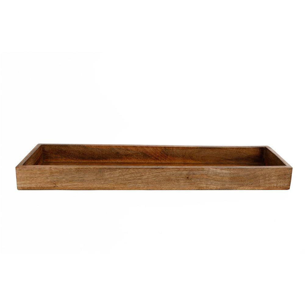 BigDean Tablett Mangoholz 50cm Vintage Holztablett Unikat