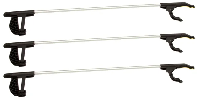 BigDean Greifzange 76 cm 3er Set magnetisch mit Griff Senioren