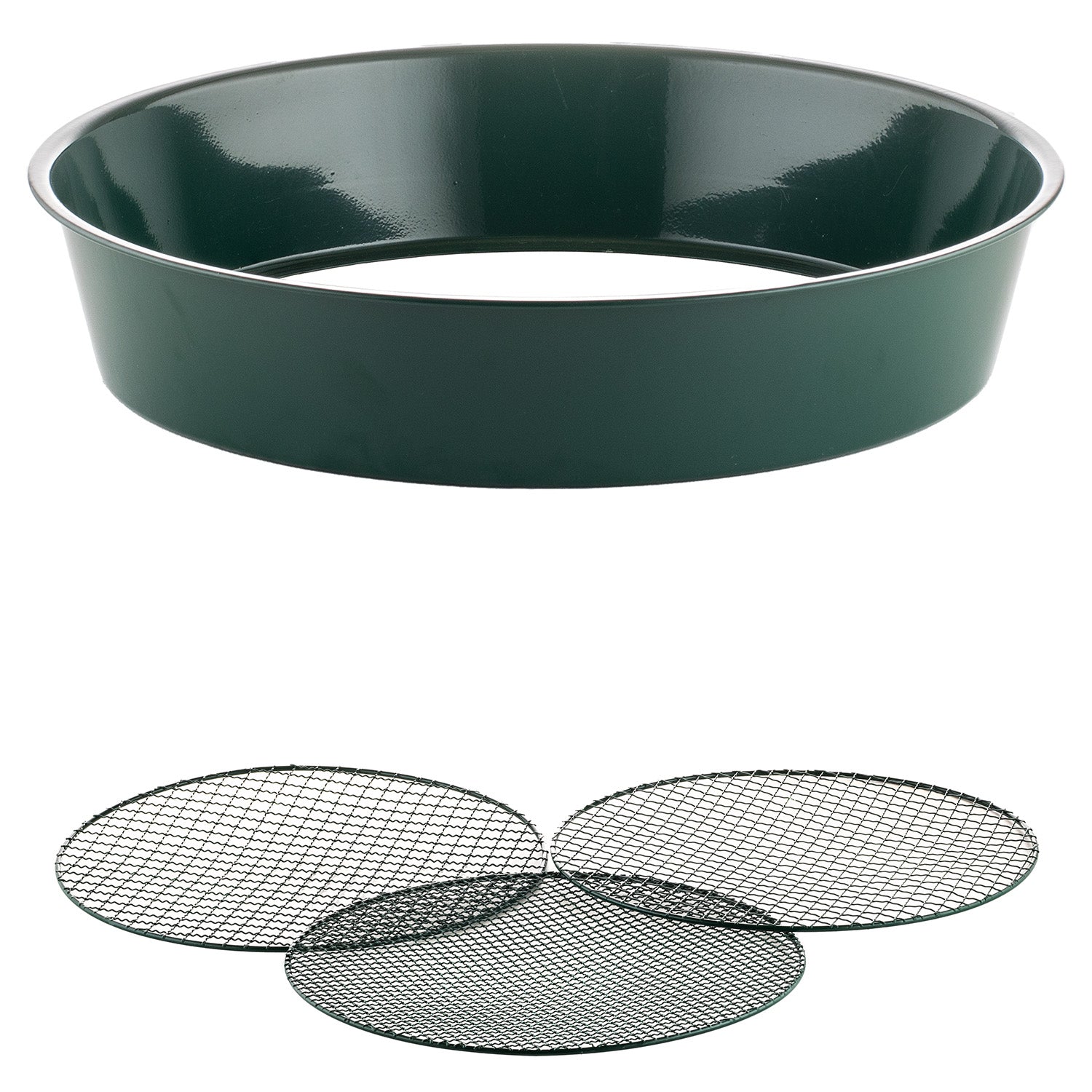 BigDean Gartensieb XL Metall Ø37cm 3 Einsätze
