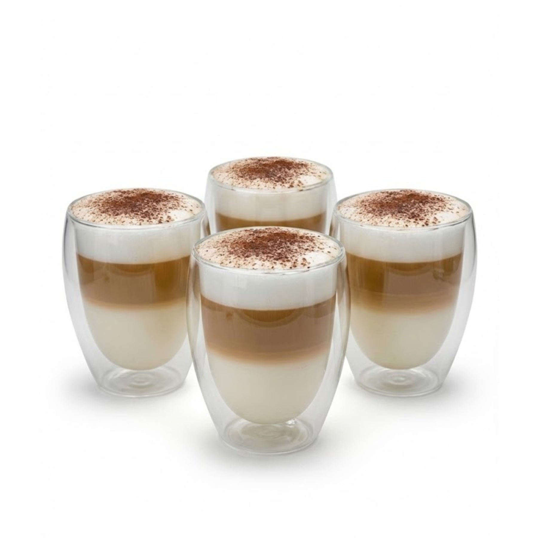 BigDean Latte Macchiato Gläser 300ml doppelwandig 4er Set