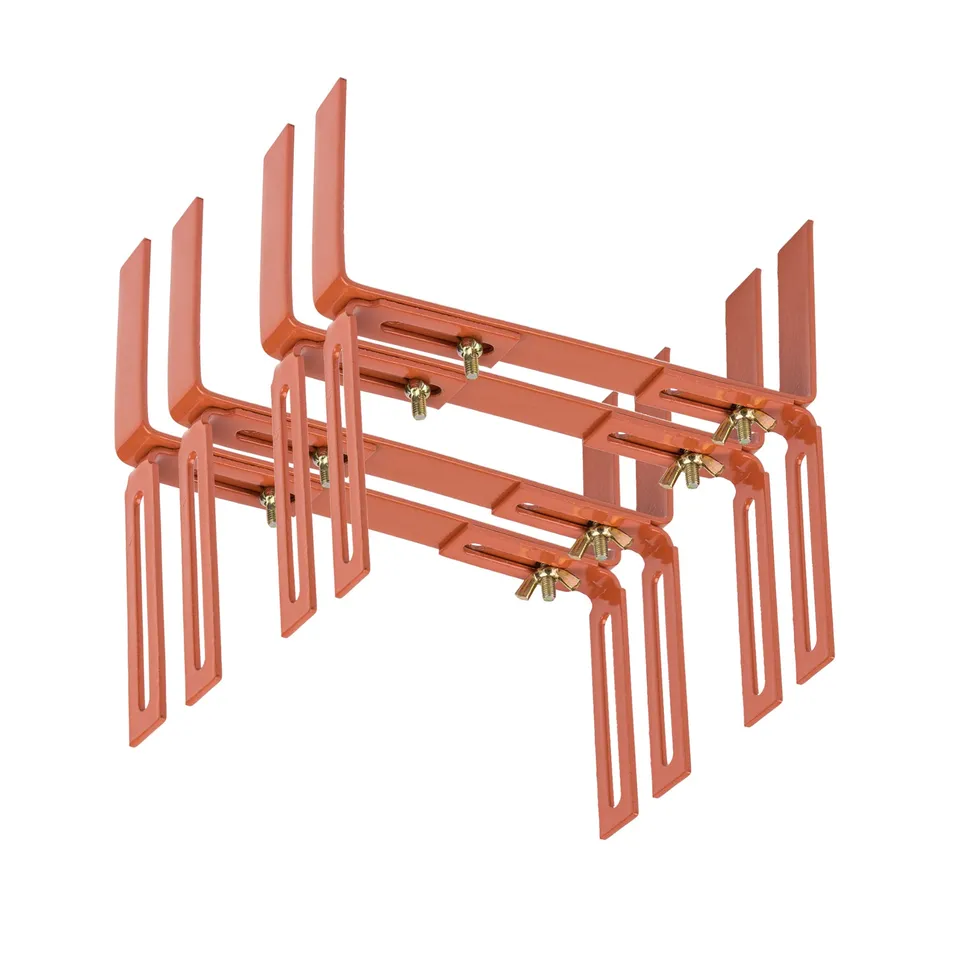 BigDean Garten Blumenkastenhalter Terrakotta 4 Stück H-Form