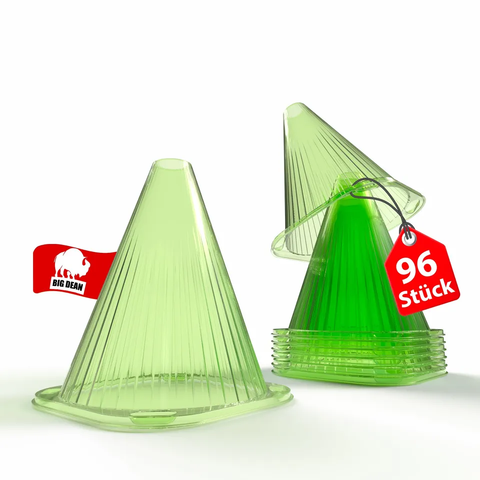 BigDean Garten Pflanzenhut Grün 96er Pack Frostschutz