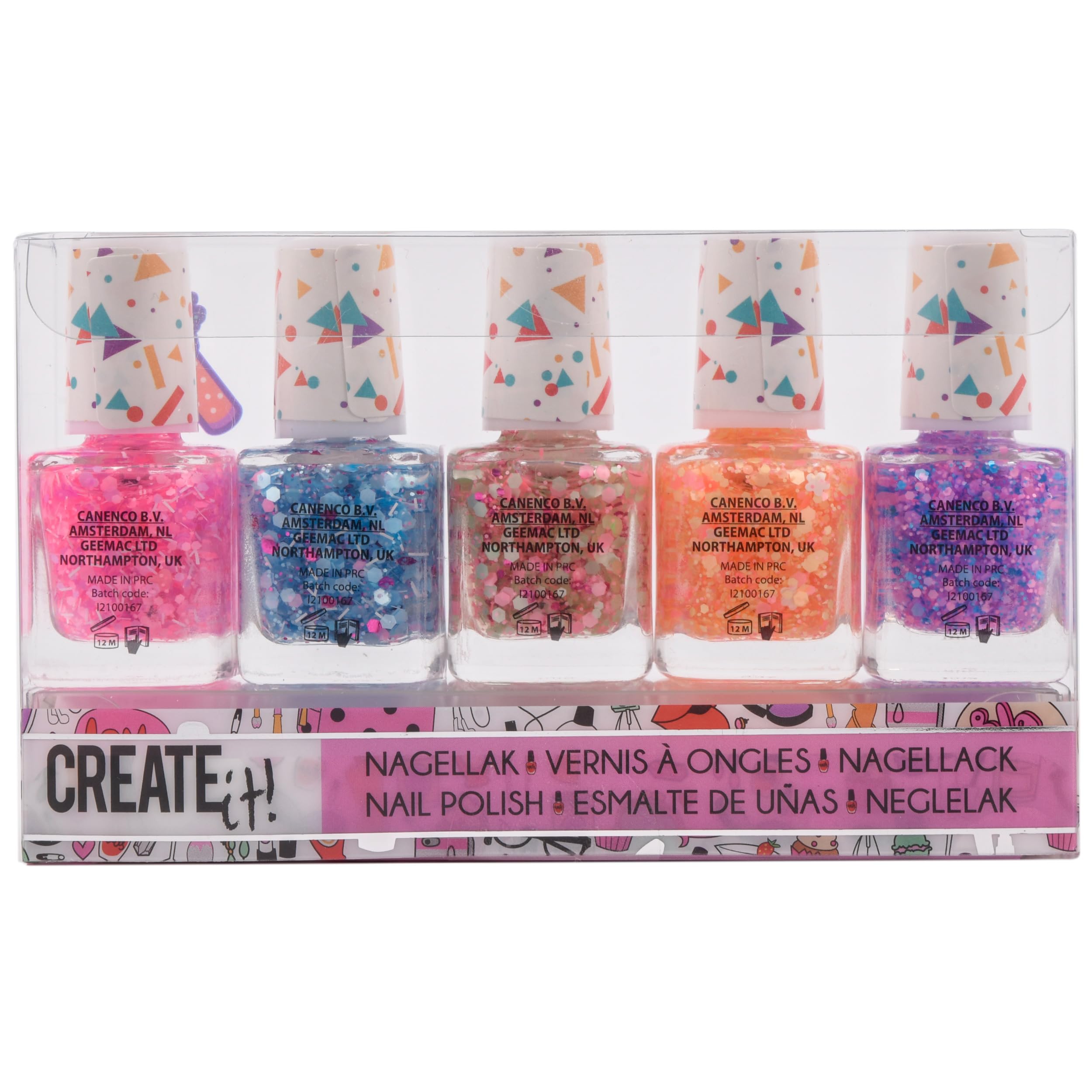 Create It Makeup Nagellack Confetti 5er Glitzer