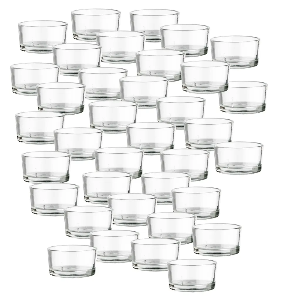BigDean Haushalt 36er Teelichtgläser Glas Made in Germany