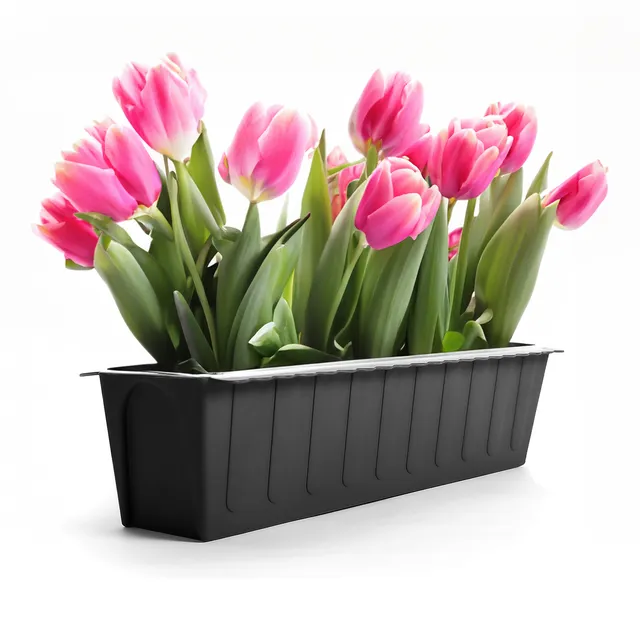 BigDean Garten Blumenkasten Paletten-Einsatz Anthrazit 20er Set