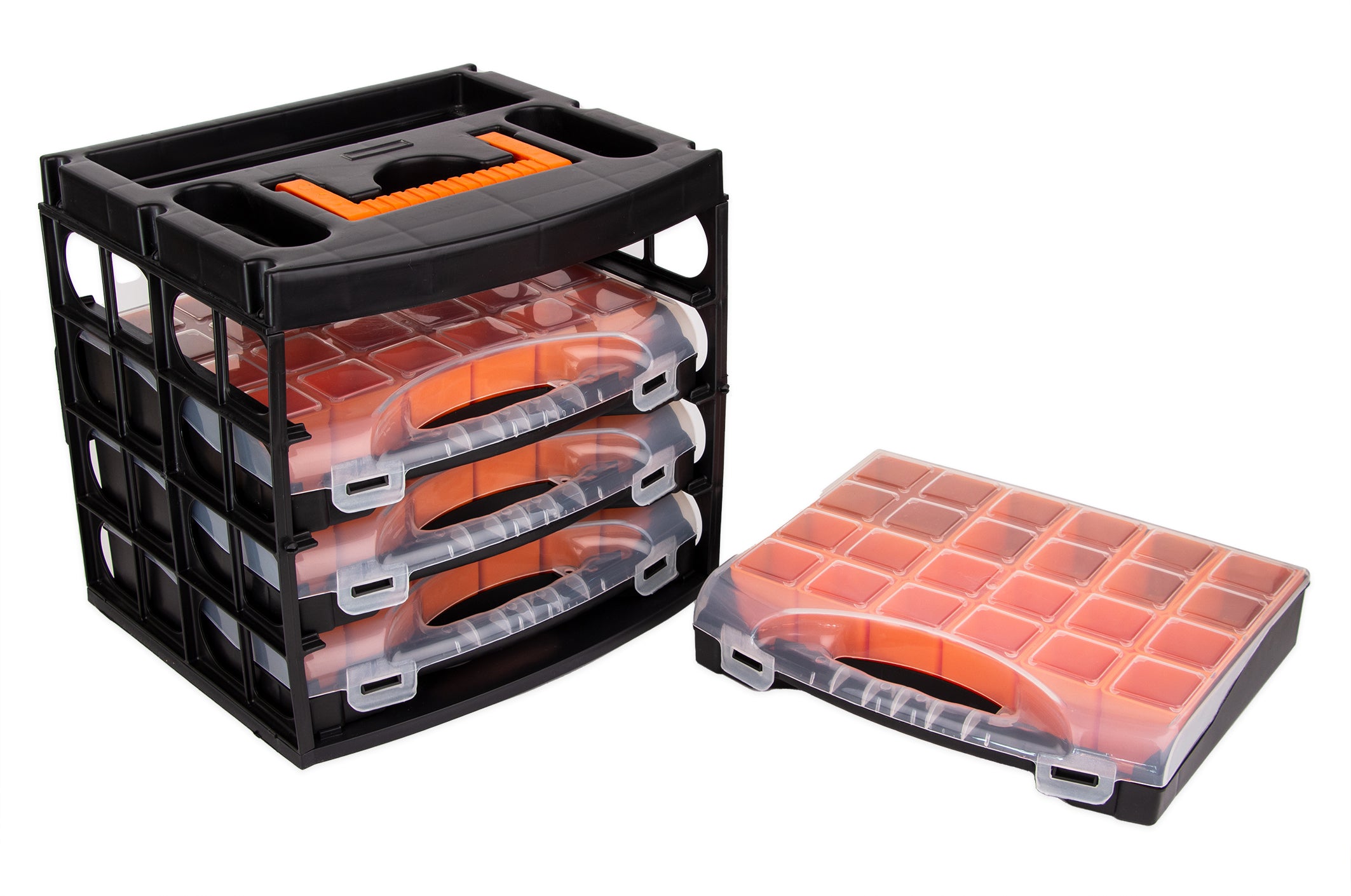 BigDean Werkzeug Sortierkasten mit 4 Schubladen Organizer